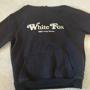 White fox twin flame sweatshirt/ hoodie